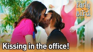 Kissing In The Office - Early Bird English Subtitles  Erkenci Kus