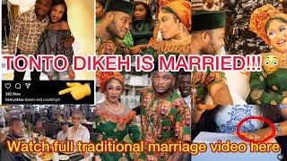 Nollywood Actress TONTO DIKEH is MARRIEDWatch full marriage video here