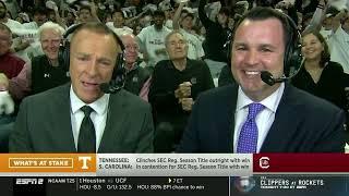 #4 Tennessee vs #17 South Carolina  2024 Tennessee Vols Basketball SEC CHAMPIONS