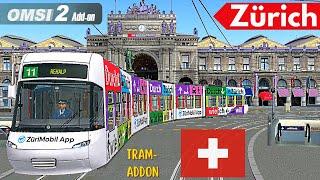 OMSI 2 60 FPS - ZÜRICH NEW Tram-Addon Vorstellung - Lets Play Omsi 2 #845