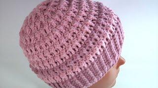 Unusually Simple and Cozy Crochet PATTERN Made of Complex Stitches in a GENTLE HAT