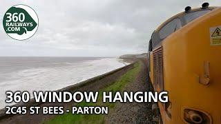 2C45 St Bees to Parton by Class 37 in 360º View in 4K