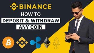 Binance Deposit and Withdrawal in Hindi  Bitcoin Ethereum XRP BNB EOS or any coin