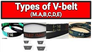 Types of v belt  v-belt drive  v belts and its types