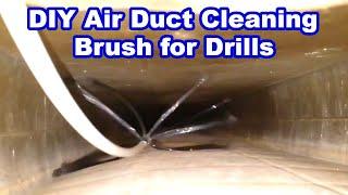 DIY Air Duct Cleaning Brush for Drills - Making a Brush to Clean Ductwork