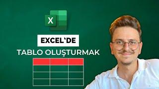 Excelde Tablo Oluşturma 10 Dakikada Öğren Excele Giriş Eğitimi