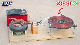I make high power electric stove from a Magnet and Motor  alternative in the gas crisis