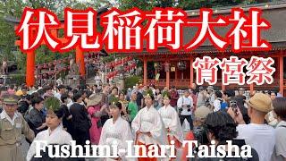 2024年7月20日 外国人観光客で賑わう京都伏見稲荷大社を歩く Walking around Fushimi Inari Taisha Shrine 【4K】