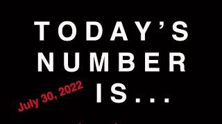 TODAYS NUMBER IS...  73022