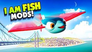 FLYING FISH Can Fly Over The WHOLE MAP With Mods - New I Am Fish Gameplay