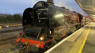 LMS 6233 Duchess of Sutherland at Crewe and Chester 19th November 2022