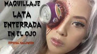 Maquillaje lata enterrada en el ojo HALLOWEEN