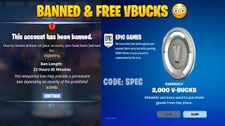 Fortnite Accidentally BANNED Players & Gave FREE Vbucks..