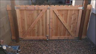How to build a wooden gate DIY