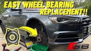 Audi S6 C7.5 Wheel Bearing replacement Super simple