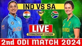 Live Match India Womens vs South Africa Womens 2nd Odi Match  Today Live Cricket Match Indw vs Saw