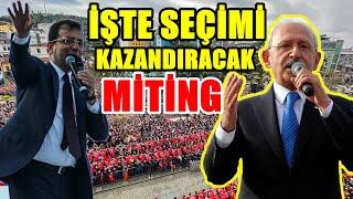 Trabzonda Ekrem İmamoğlu Kılıçdaroğlu rüzgarı 14 Mayıs seçim mitinginde inanılmaz kalabalık