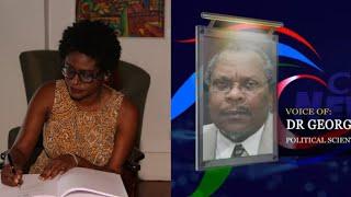 DR. GEORGE BELLE Political Scientist speaks on TRICIA WATSONS REMOVAL