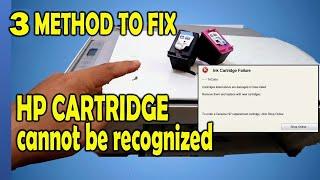 HOW TO REPAIR HP PRINTER INK CARTRIDGE FAILURE  HP CARTRIDGE CANNOT BE RECOGNIZED