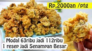 MODAL 63RIBU JADI 112RIBU  IDE JUALAN JAJANAN SMP JAMAN DULU  RESEP ATI AMPELA KRISPI