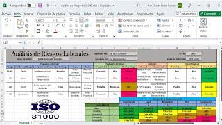 Elaboración de Plantilla para Control de Riesgos Laborales Miper Semi Cualitativa- Excel Descargable