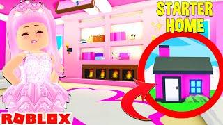 Making The STARTER HOME Look RICH In Adopt Me... Roblox Adopt Me Starter House Challenge