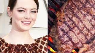 Эмма Стоун Оскар 2019 платье-стейк лучшие фотожабыEmma Stone Oscar 2019 steak dress