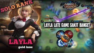 Mobile Legends Layla gold lane Luckily I wasnt targeted by Lance even though I was low in micro