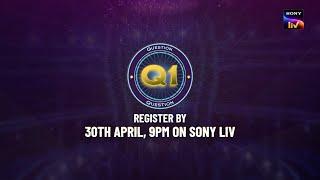 KBC 15  Question 1 live now  Register by 30th April 9 PM on Sony LIV