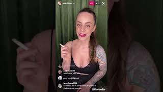 Girl smoking 2 cigarette 120s live stream  Part 1