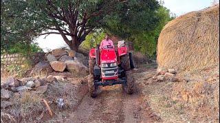 Mahindra tractors working with loaded trolley  tractor video 