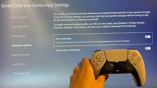 PS5 How to Auto-Download Game Updates Tutorial For Beginners