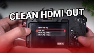 Cara Setting Clean HDMI Output Canon EOS RP - Bisa Buat Live Streaming HDMI Capture Record HDMI Out