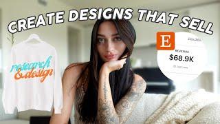 Create designs in Canva that will actually SELL on Etsy  Research and Design EASY WAY