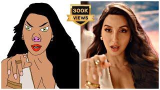 Manike Mage Hithe Full Video Song Drawing Meme  Thank God  Nora Fatehi  Sidharth M  YohaniJubin