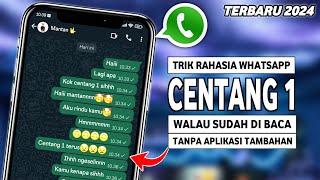 Cara Membuat Whatsapp Centang 1 Padahal Online  Trik Whatsapp Terbaru 2024