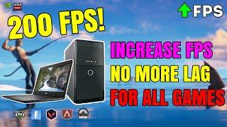 Boost Your FPS & Fix LAG in ALL Games Instantly FOR LOW END PCs & LAPTOPS 2020