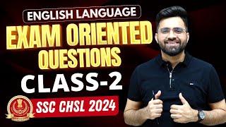 Class -2  SSC CHSL 2024  English Classes  Previous Year Questions  Tarun Grover