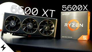 Radeon RX 6600 XT + Ryzen 5600X Gaming Benchmarks - Fortnite GTA 5 Warzone and more.