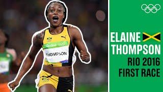 Elaine Thompsons first Olympic race