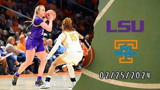 Full Game  LSU vs Tennessee - Feb 25 2024  Mochilovebasket