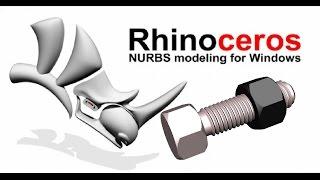 Using Rhino  How to model Bolt & Nut 3d in rhinoceros 5.0