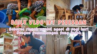 VLOG RUMAH KAYU  beberes rumah dari pagi sampai siang  vlog beberes rumah kayu pedesaan