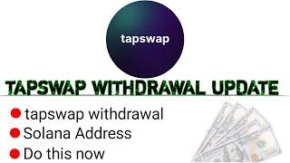 Tapswap Withdrawal Update  How To Withdraw Tapswap To Bank Account