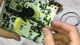 Technics technıcs kaset çalar mekaniği tamir bakım onarım belt değişimi