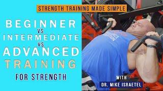 Beginner vs Intermediate vs Advanced Training  Strength Training Made Simple #12