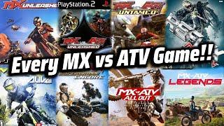 Playing every MX vs ATV Game in one video