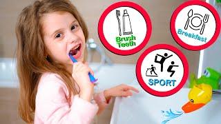 Eva Shows Good Everyday Habits - Brush Your Teeth + more  Eva Bravo Play