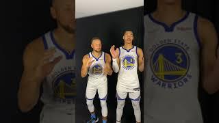 Stephen Curry & Jordan Poole Are in Sync  #shorts