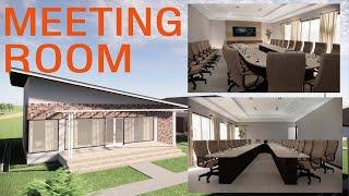 Desain Gambar Perencanaan Gedung Meeting Room